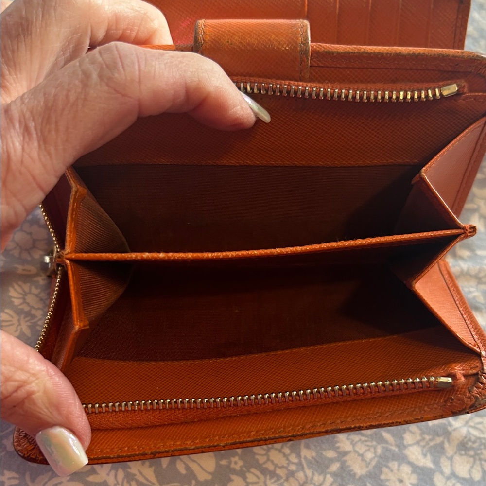 Prada Tangerine Leather Wallet - Picture 11 of 14